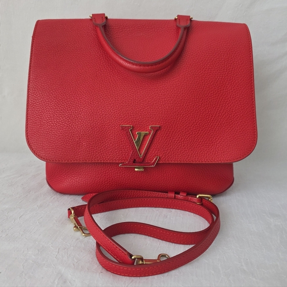 Auth Louis Vuitton Volta Top Handle Red Satchel Bag - Picture 2 of 12